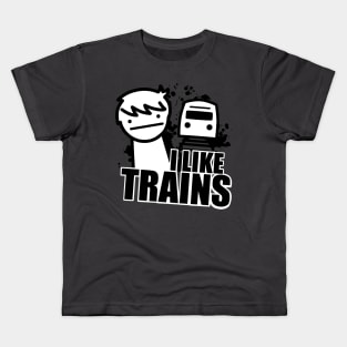 I Like Trains - ASDF Movies Kids T-Shirt